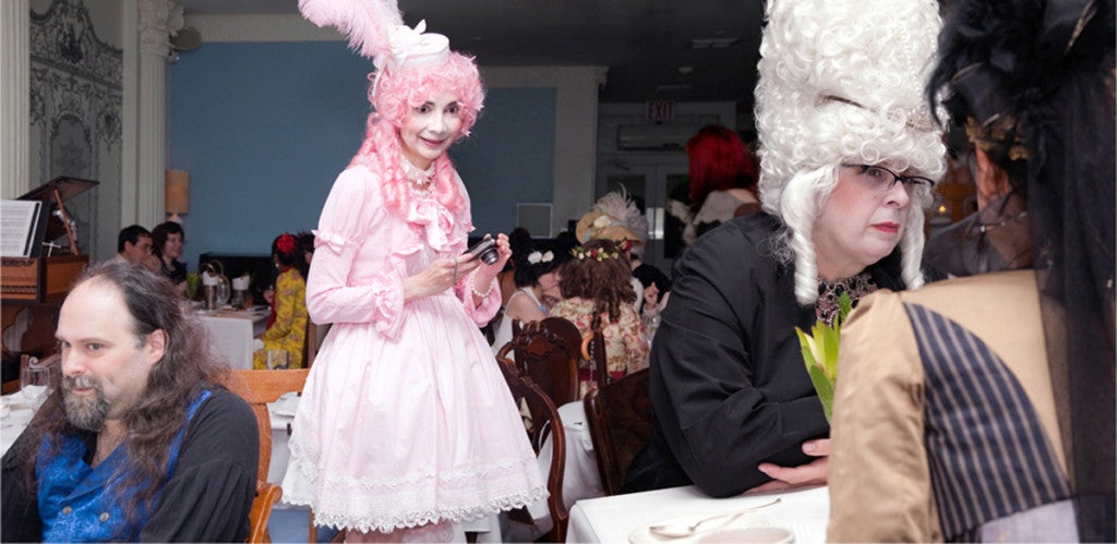Monika Sziladi, Untitled (Pink Accent), 2010. Archival Inkjet Print, 20 x 41 inches. Image courtesy the gallery.