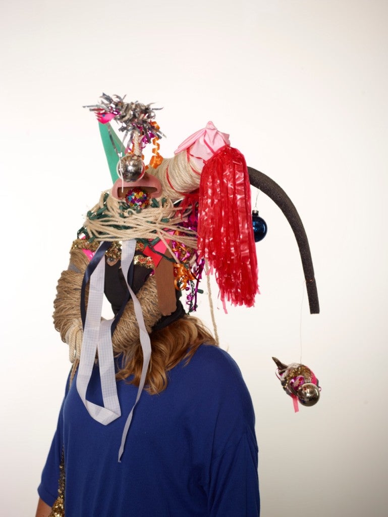 Hannah Ireland & Annie Vought (Double Zero),each other + self portrait #1 "The head I made for you is going to be hard to put on.", 2013. C-Print, 30 x 40 inches. Image courtesy the gallery.