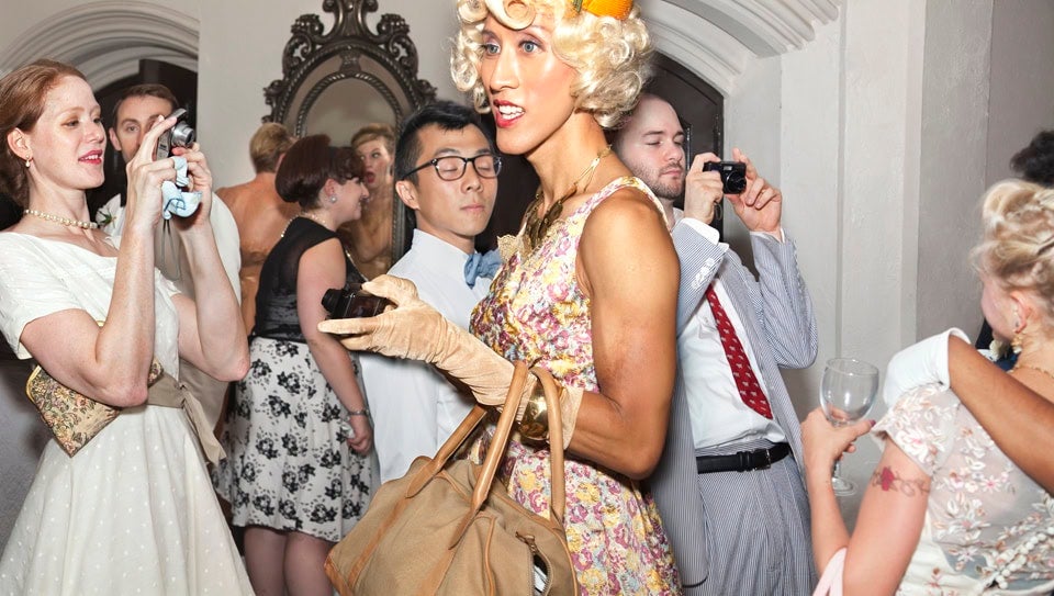 Monica Sziladi, Untitled (Blonde), 2011. Archival Inkjet Print, 20 x 35.3 inches. Image courtesy the gallery.