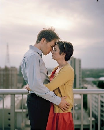 Jill Frank, Romance / Kiss, 2013. Chromogenic Print, 37 x 30 inches. Image courtesy the gallery.