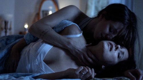 Christen Orr and Hannah Fierman in The Unwanted.