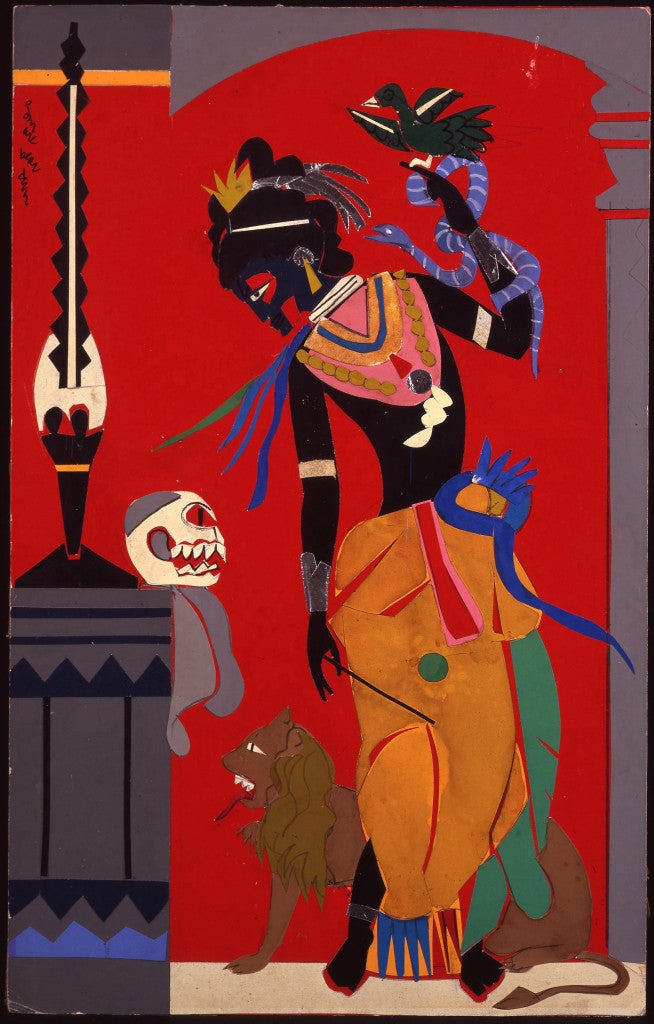 Circe, 1977; collage, paper, foil, paint, and graphite on fiberboard. Courtesy Estate of Nanette Bearden and DC Moore Gallery, New York.