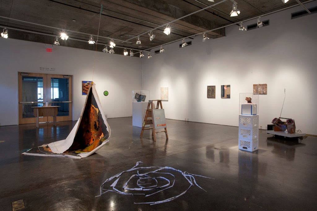 Installation view of “New Threads.”