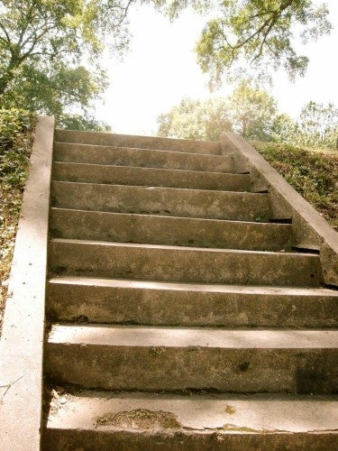 “Stairs to nowhere” in Freedom Park. (Photo: Amber Rhea)