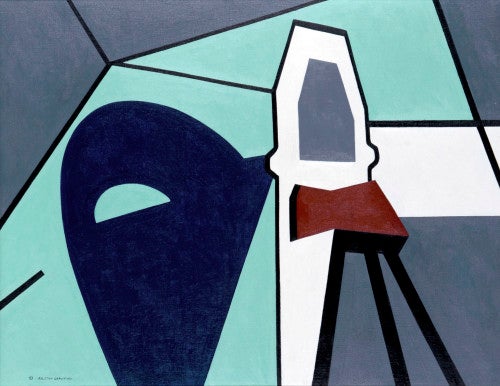Ben Shahn, The Clinic, 1944; tempera on paper mounted on hardboard, 15½ by 22¼ inches. Georgia Museum of Art.