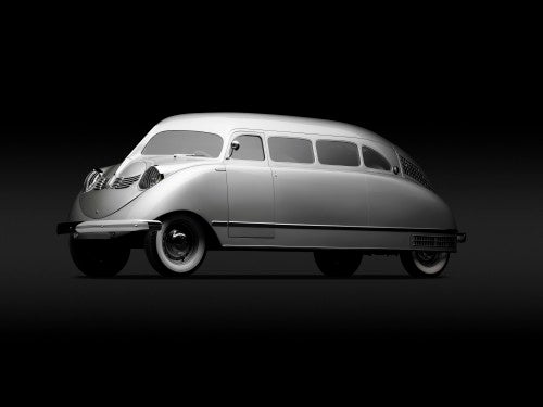 1936 Stout Scarab-front 3q