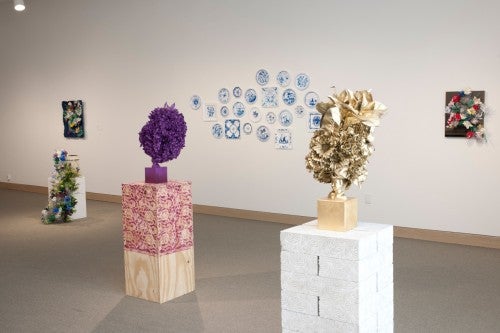 Installation view of Stacy Bloom Rexrode's MFA show at the Weatherspoon Art Museum, Greensboro, North Carolina.