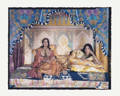 Lalla Essaydi, Harem Revisited #51, 2012; chromogenic print mounted on aluminum, 30 by 40 inches.