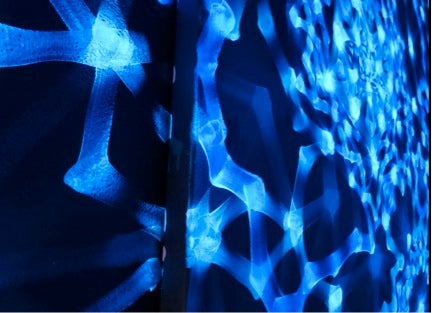 Molly Rose Freeman, detail of installation, “Hourglass” exhibition, 2014, Photo by Terry Kearns.