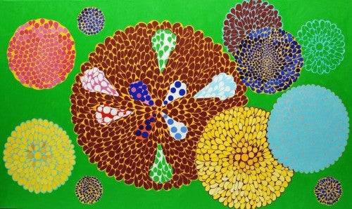 Carol John, oh, 2014; oil on canvas, 71 by 118 inches.