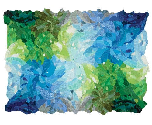 Agustina Woodgate, Seven Seas, 2013; Stuffed animal skin, 126 by 177 inches.