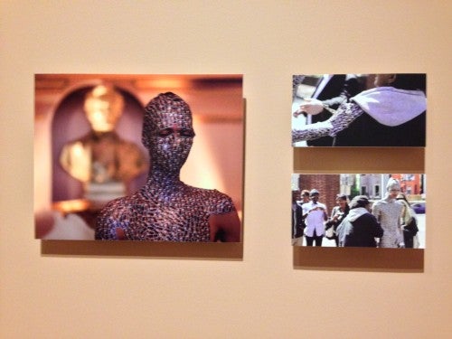 Wilmer Wilson IV, , photos of a performance in which he tried to mail himself to freedom as a slave had done. 