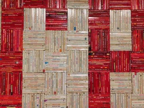 John Salvest, Forever (detail), secondhand romance novels. 