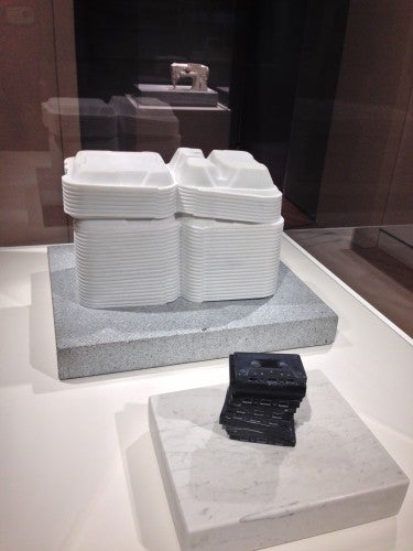 Peter Glenn Oakley, Stack and Casette Stack, marble.