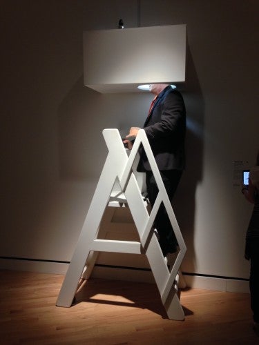 John Riepenhoff, The John Riepenhoff Experience,/i>, miniature gallery that viewers enter from below, featuring rotating exhibitions by commissioned artists. 