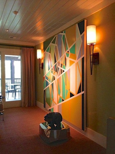 Sarah Morris, Robert Towne, 2005; 84¼ by 84¼ inches, household gloss on canvas.