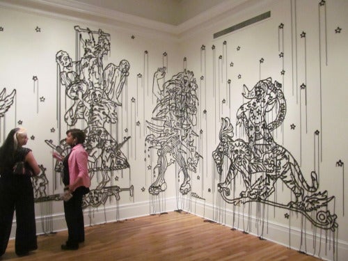 Hew Locke's installation The Nameless at Tulane's Newcomb Art Gallery.