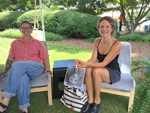 Martha Whittington, left, and Jill Frank.