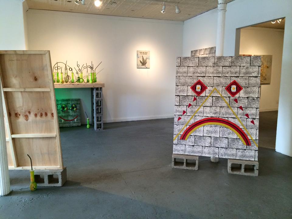 Installation view of "The Pigeons in This Town Taste Like Shit," at Good Children Gallery in New Orleans,