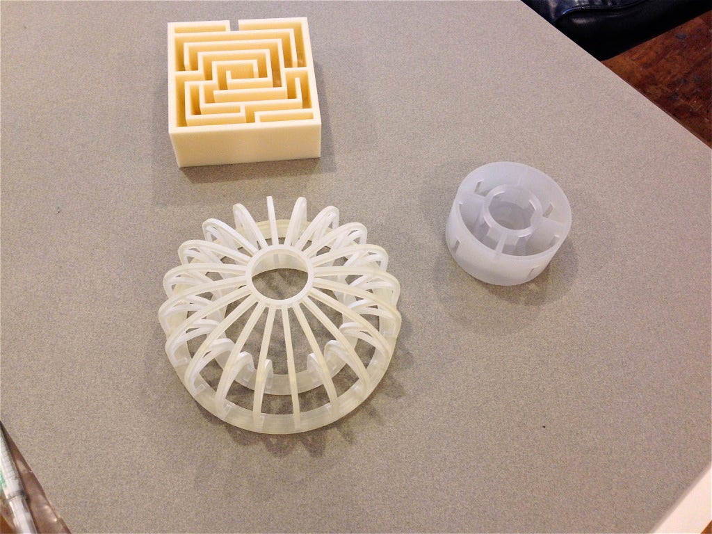 3D prototypes in Cheryl Goldsleger’s studio. (Photo: Sherri Caudell)