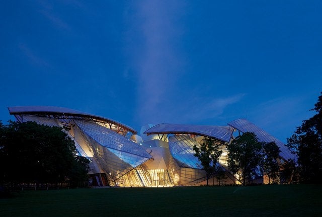 Frank Gehry's Fondation Louis Vuitton in Paris, featured in the September 2014 Vanity Fair.