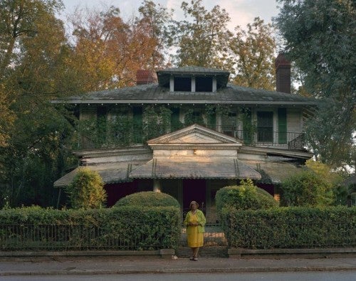 Andrew Moore, Mrs. Clara Hornsby, Twiggs St, 2014; archival pigment print, 50 by 60 inches.