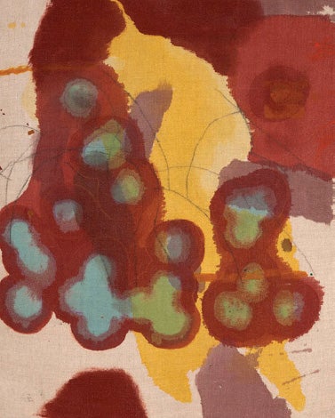 Glanton. 2014. Acrylic, pigment, charcoal, and india ink on linen over panel. ca. 28 1/4 by 21 3/4 in.