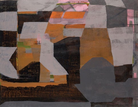 Clayton Colvin, 2015; acrylic, pigment, and india ink on linen over panel. ca. 21 3/4 by 28 1/4 in.