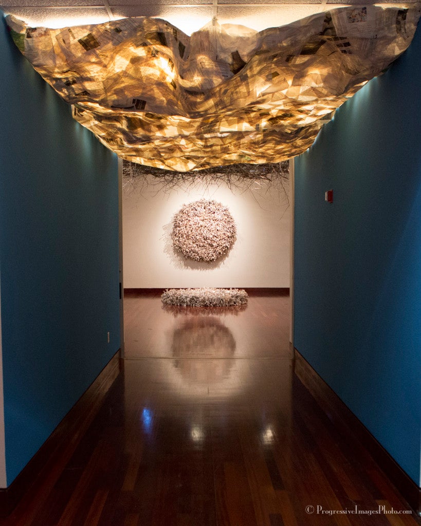 In the foyer, The Weight of Dreams, onion paper.