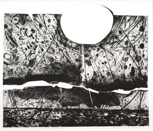 Mildred Thompson, The Second Mystery, 1989; etching, artist’s roof.