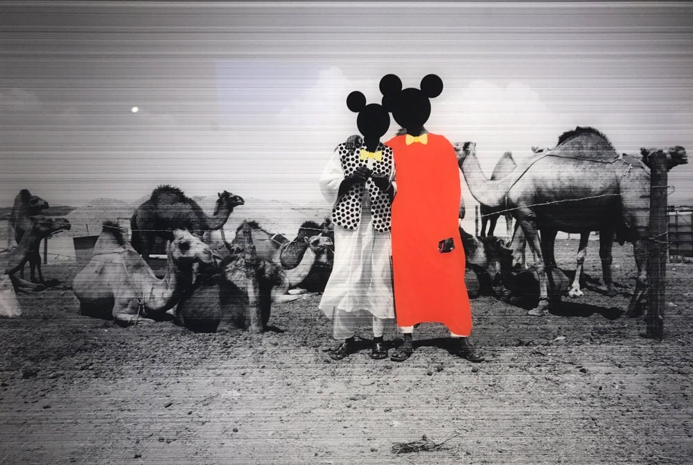 Huda Beydoun’s photographs Tagged and Undocumented 4 and 5 (2013)