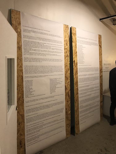 Installation shot from Trevor Reese's “And yet.* / the squid and the whale,” at Day & Night Projects through February 17.