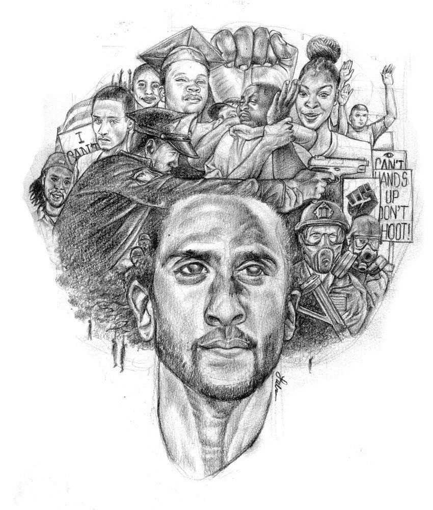 Fabian Williams, Kaepernick Drawing 1