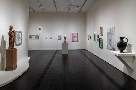 Installation view of The Space Between Looking and Loving: Francesca Fuchs and the de Menil House at The Menil Collection, Houston. Photograph by Paul Hester and courtesy of The Menil Collection, Houston.